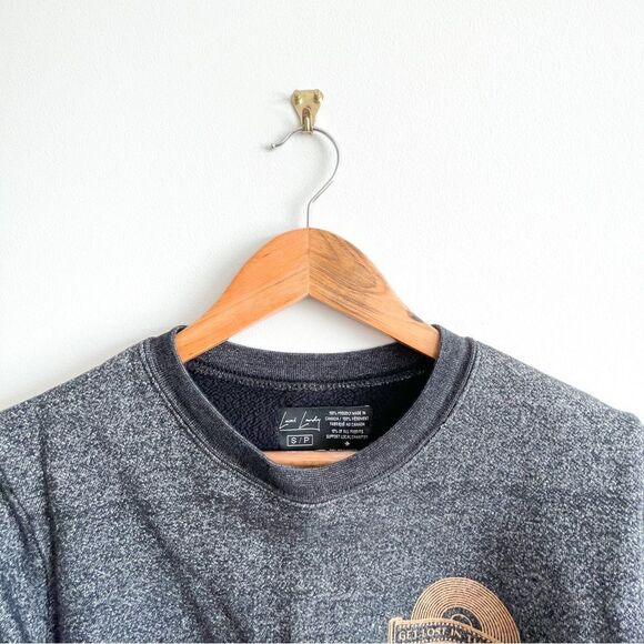 Local Laundry Crewneck Prairie Records Get Lost In The Music Women's S - Picture 5 of 9